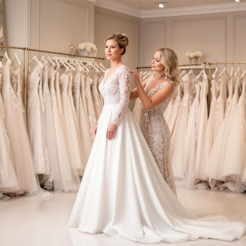 Private fitting experience in our bridal salon